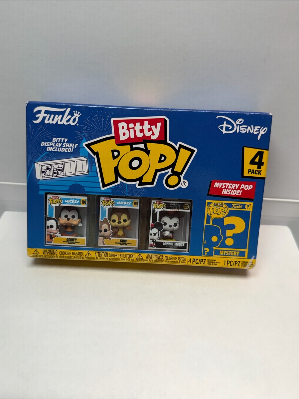 Funko Bitty Pop Disney 4 Pack Goofy Chip Minnie Mouse Mystery Figure New Sealed